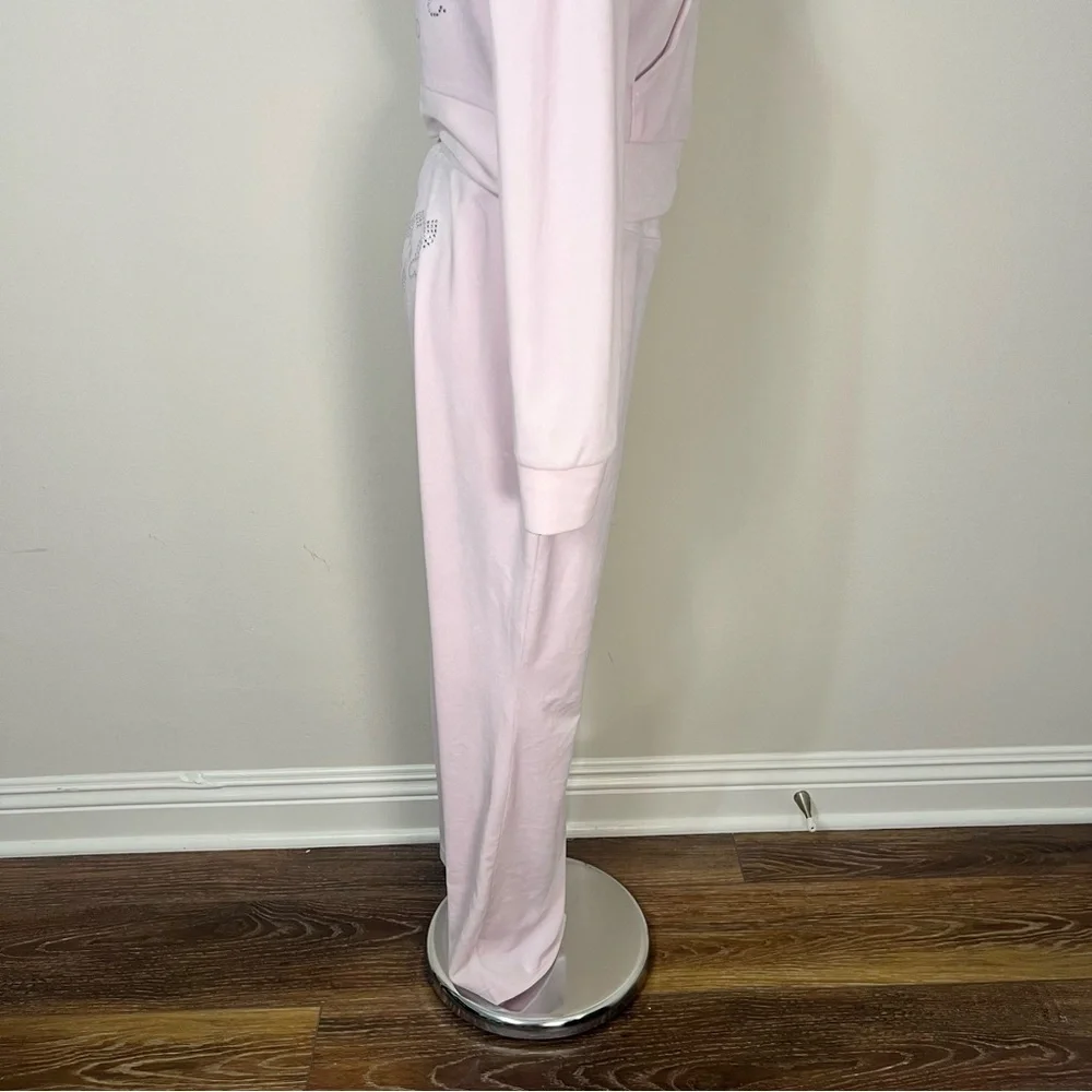 Juicy Couture x Aeropostale Baby Pink Velour Tracksuit Set Y2K Women’s Size M